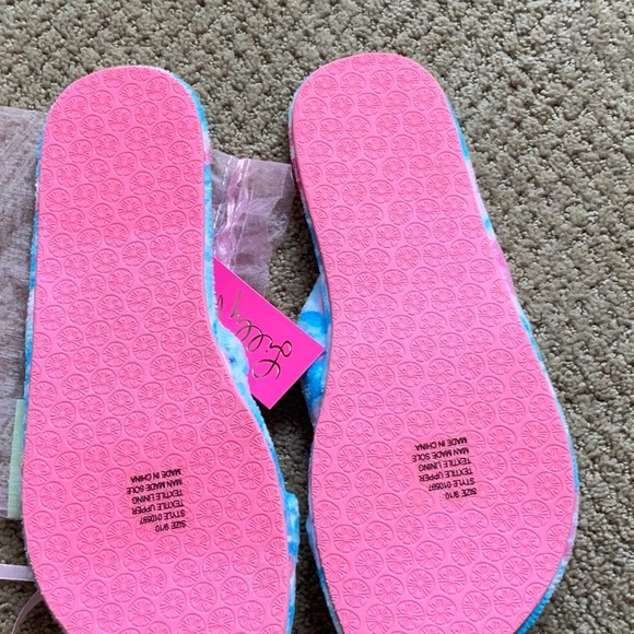 Lilly Pulitzer Slippers size 9/10 - Picture 4 of 5